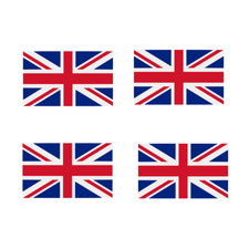 4 x UK FLAG Iron on Screen Print for fabric Machine Washable Transfer Union Jack
