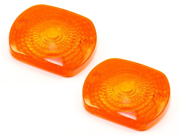 Blinker Glas Satz E-GeprüFt 2 StüCk FüR Kawasaki Z 1000 1100 250 400 440 550 650-image