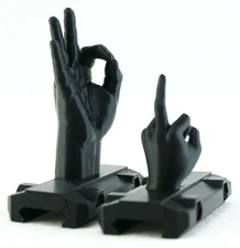 Flip Off Gun Sights Picatinny Rail BUIS OK You Looked Novelty Black Made in USA