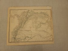 Large 1846 Map Of Northern South America Charles Knight atlas