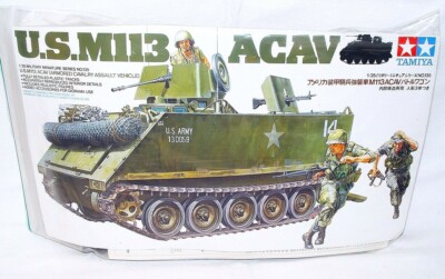 Tamiya 1:35 WWII US ARMY M-113 ACAV ARMOURED ASSAULT VEHICLE TANK Kit 135 MIB`95