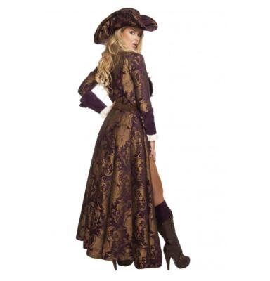 Roma Decadent Pirate Mini Dress & Brocade Trench Coat Deluxe 6pc