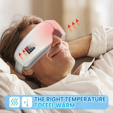Eye Massager with Heat Vibration with Bluetooth Music Massages Eye Muscles