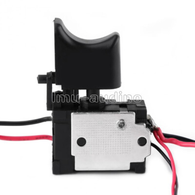 Electric Cordless Drill Trigger Switch 16A 7.2V-24V Push Button With Small Light