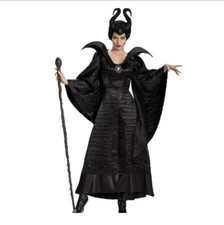 Maleficent Adult Carnival Costume Women Witch Dress Dress Black Women