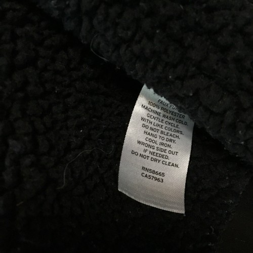 Tucker + Tate Girls Faux Suede Fleece Lined Open Front Black Vest Size XL 14/16 - Picture 5 of 5