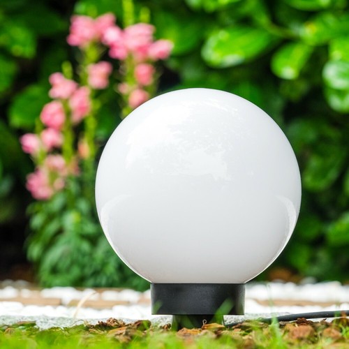 Kugelleuchte 20 cm Wege Aussen Steh Garten Lampen Veranda Terrassen Beleuchtung - Bild 5 von 10