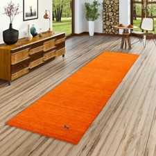 Natur Teppich Läufer Indo Nepal Gabbeh Shiva Terrakotta