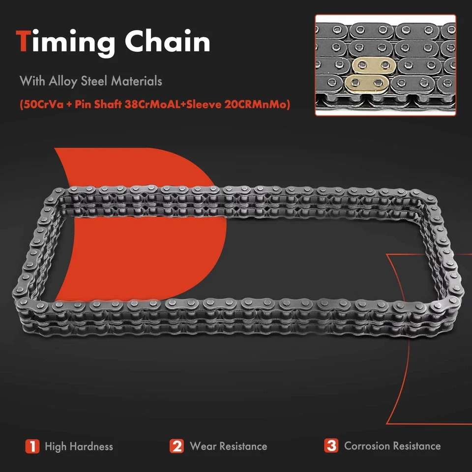 3pcs Timing Chain Kit for Chevrolet C10 C20 C30 C70 P30 Chevelle GMC K3500 K3500 - Image 3 of 4