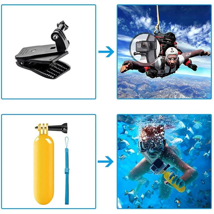 (50 в 1) Аксессуары для экшн-камеры GoPro HERO GoPro Hero13,12,11,10,9,8,7,6,5 - Изображение 4 из 4