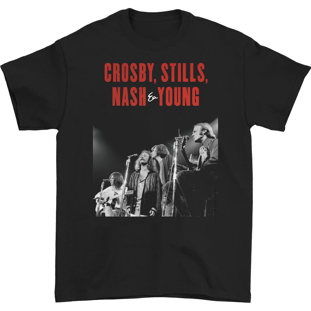 Crosby Stills Nash Young Men T-shirt Black Unisex All Sizes S to