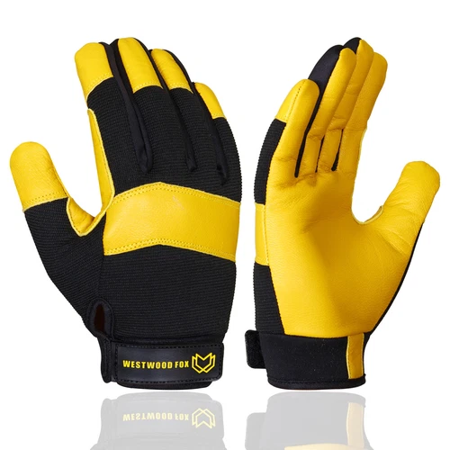 Safety Work Gloves Heavy duty Hand Protection Mechanic Gardening Builders Cut