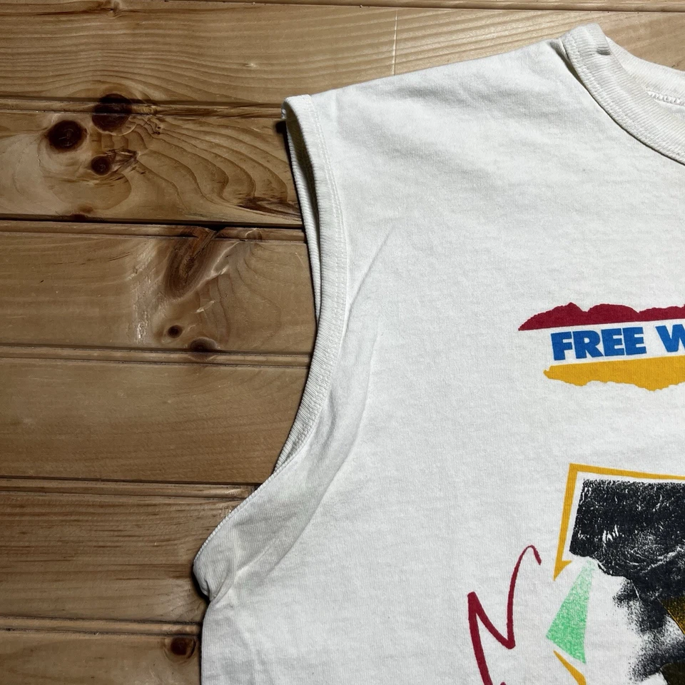 Camisa De Colección Años 80 90 Pesas Libres Culturismo Fitness Entrenamiento Talla XL Foto 3 de 4