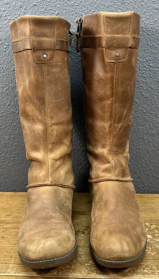 Botas para mujer Eddie Bauer Espresso de cuero marrón talla 9,5 M buen estado Foto 4 de 4