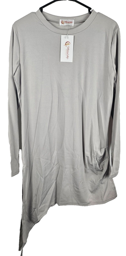 Womens Two Piece Outfit Set Gray XL Polyester Delicious