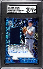 2020 Panini Spectra #115 Brendan McKay NEON BLUE PRIZM SGC 9 w/10 AUTO (99/99)