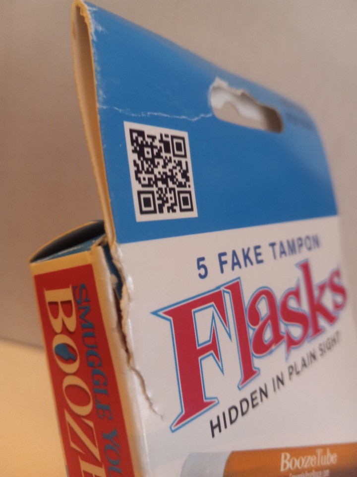 Smuggle Your Booze 5 Fake Tampon Booze Tubes Alcohol Flask