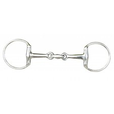 HKM Gebiss 9883 Olivenkopf doppelt gebrochen Edelstahl 18mm Gr.11,5cm UVP €25,95