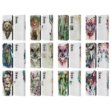 OFFICIAL RIZA PEKER ANIMALS LEATHER BOOK WALLET CASE FOR SAMSUNG PHONES 4