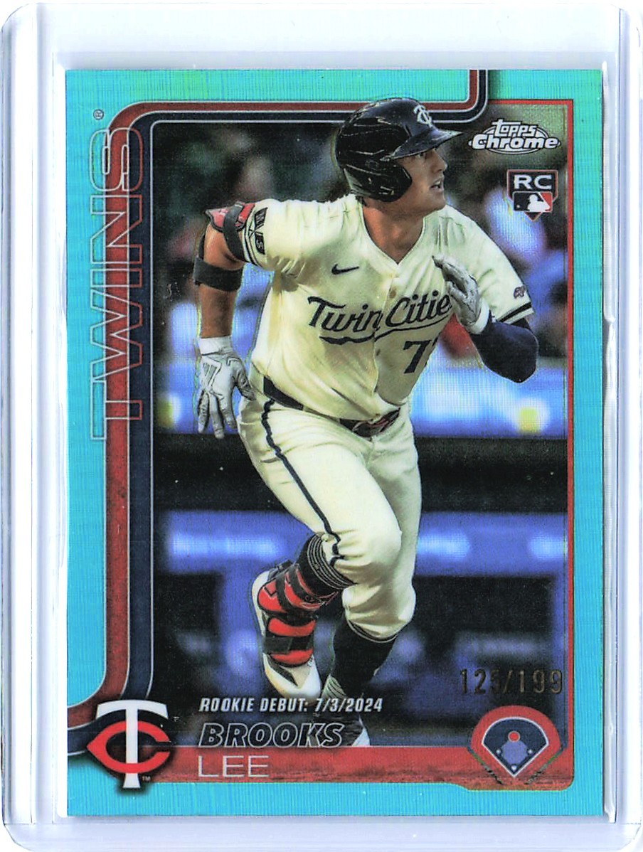 2025 Topps Chrome Brooks Lee #234 Teal Refractor /299 MLB Trading Card