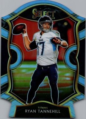 2020 Panini Select #42 Ryan Tannehill Light Blue Prizm Die Cut