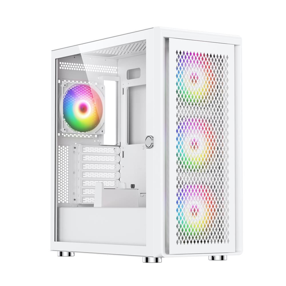 Silentware Air 100 White Midi Tower PC-Gehuse 4x 120mm A-RGB Lfter ATX Wei 18290₽