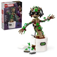 LEGO Marvel Dancing Groot, Guardians of The Galaxy Toy, Buildable Multicolor 