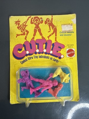 Vintage 1986 C.U.T.I.E. Dolls Figures Sealed MOC Mattel