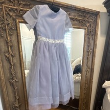 Zoë Ltd Girls Blue Formal Flower Girl Dress ...