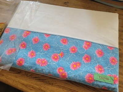 Paar Vintage Bettwäsche DRAPTEX (Belgien) 100% Baumwolle Top Qualität 220X550
