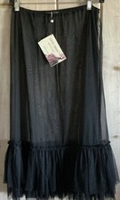 Gypsy Moon Shipwreck Petticoat In Tulle In Black, S-M