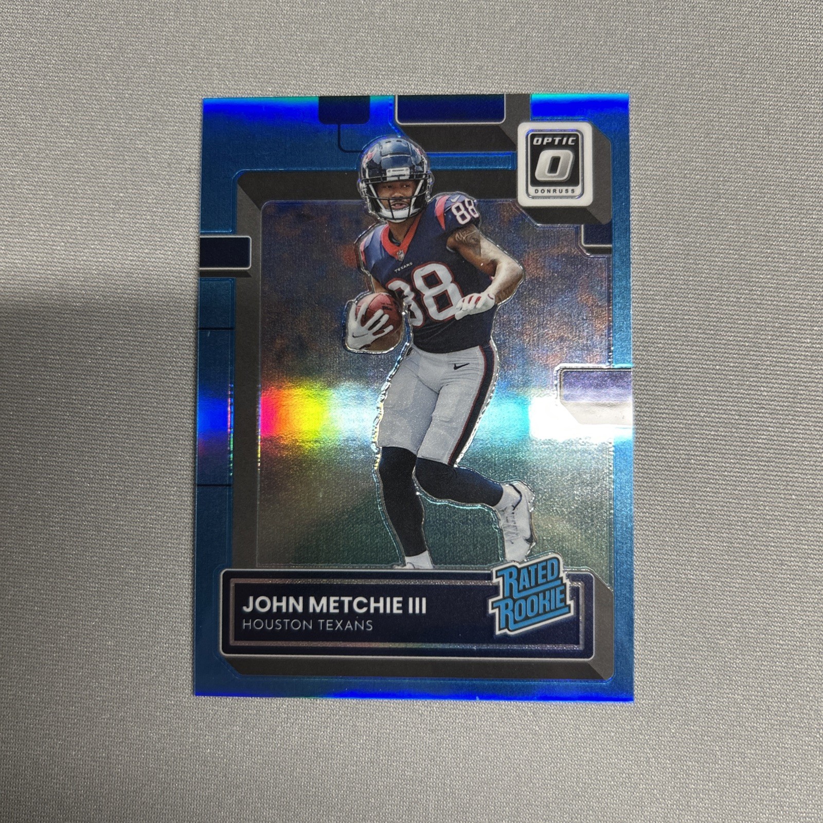 2022 Donruss Optic #217 John Metchie III Aqua #/299