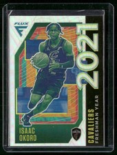 2020-21 Panini Flux #19 Isaac Okoro Freshman Year Silver