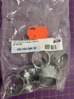 Winkler 492 000 094 00 Clamping jaw bracket, ø25mm 4Stk/Pack