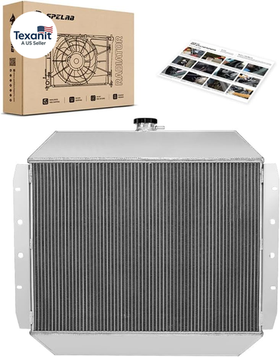 Aluminum Radiator Replacement CU433 Compatible with Ford Bronco 1968-1974 F100 F - Picture 8 of 12