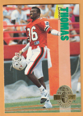 Lamar Thomas Miami Hurricanes 1993 Classic Four Sport #140 Gainesville FL