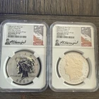 2025 S REVERSE PROOF SILVER PEACE MORGAN DOLLAR NGC PF70 FDI Hadrigal Signed
