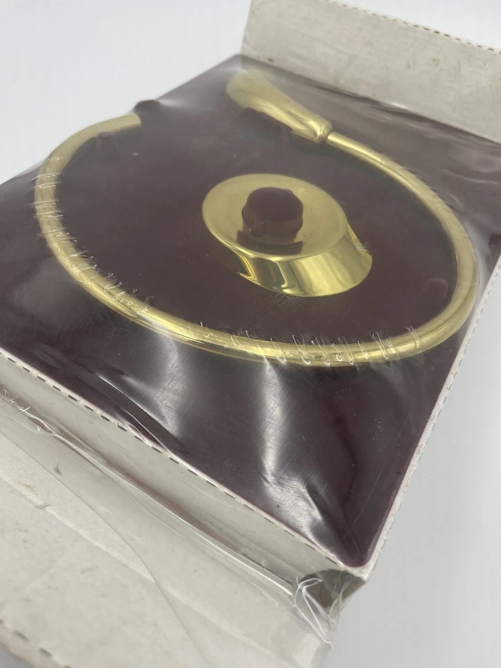 Nuevo Antiguo Stock Baldwin Latón Limelight Toalla de Baño Anillo Soporte y Herrajes De Colección Foto 4 de 4