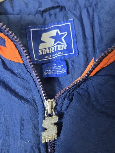 Vintage Starter University Of Illinois Fighting Illini Puffer Jacket Size Large - Picture 2 of 4