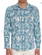 NWT 178 Robert Graham Flip Side Button Up Shirt Men's SMALL