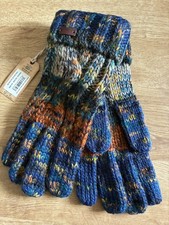 Fat Face Men’s Twist Yarn Knitted gloves one size acrylic BNWT