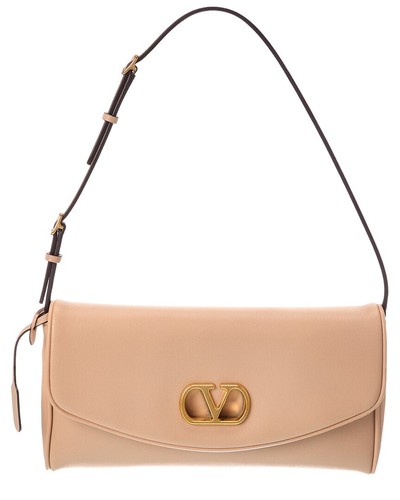 Valentino De Vain Small Leather Shoulder Bag Women's Pink