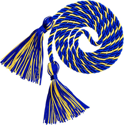 Graduation Honor Cords Royal Blue and Gold Graduation Cords 67 Long for Gradua