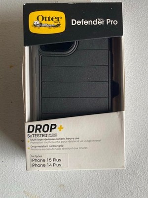 OtterBox iPhone 15 Plus Defender Series Pro Case - Black: Polycarbonate, Bump-Re