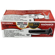 Magnavox TB110MW9 DTV Digital to Analog TV Converter Box with Remote
