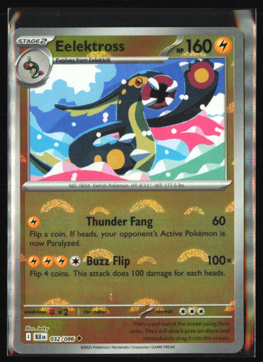 Eelektross (Poke Ball Pattern) #032/086 SV: Black Bolt - Pokemon TCG - NM