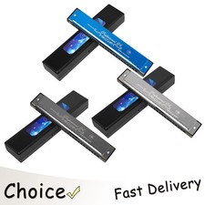 MY 24-hole Harmonica Key of C Beginner Practice Stainless Steel Harmonica No Col