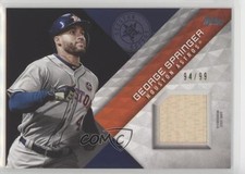 2018 Topps Major League Material Series 1 Black 94/99 George Springer o7m
