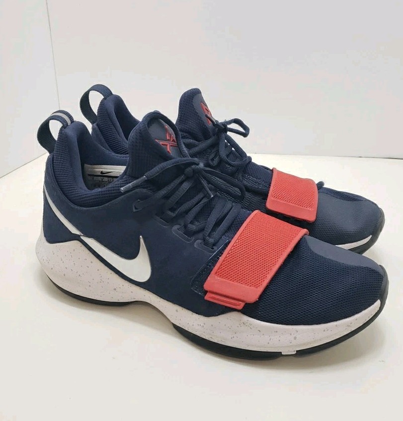 NIKE PG USA Olympic Basketball Navy High Red Air Mens Size