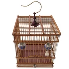 Goldfinch Cage Parrot for Songbirds Bamboo Rectangular